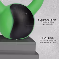 HOMCOM 12KG Kettlebell with Soft Body and Non-Slip Handle, Green - Additional view 5