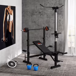 HOMCOM Adjustable Weight Bench Multifunction Full Body Workout Bench - Additional view 8