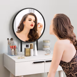 HOMCOM Dressing Table Vanity Set Make Up Desk with Mirror & Stool White - Additional view 6