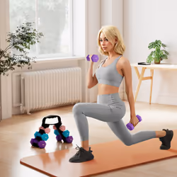 SPORTNOW Dumbbells Set with Storage Rack, 2 x 1kg, 2 x 2kg, 2 x 3kg