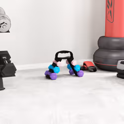 SPORTNOW Dumbbells Set with Storage Rack, 2 x 1kg, 2 x 2kg, 2 x 3kg - Additional view 7