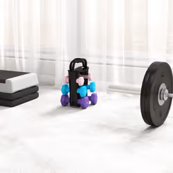 SPORTNOW Dumbbells Set with Storage Rack, 2 x 1kg, 2 x 2kg, 2 x 3kg - Additional view 8