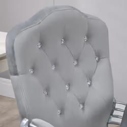 Vinsetto Home Office Chair with Adjustable Height Tilt Function Grey - Additional view 7