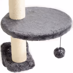 PawHut 4-Piece Cat Wall Furniture w/ Hammock, Ladder, Platforms - Dark Grey - Additional view 7