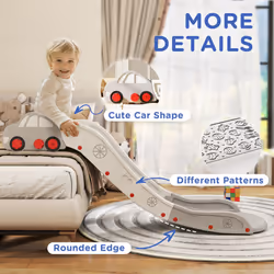 AIYAPLAY Kids Slide for Bed, Sofa, Easy to Assemble - Grey - Additional view 6