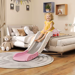 AIYAPLAY Kids Slide for Bed, Sofa, Easy to Assemble - Pink