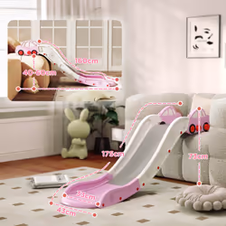 AIYAPLAY Kids Slide for Bed, Sofa, Easy to Assemble - Pink
