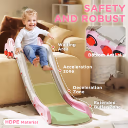 AIYAPLAY Kids Slide for Bed, Sofa, Easy to Assemble - Pink - Additional view 4