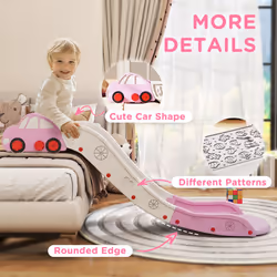 AIYAPLAY Kids Slide for Bed, Sofa, Easy to Assemble - Pink - Additional view 6
