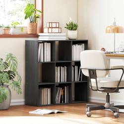 HOMCOM 9 Cube Storage Unit Cabinet Bookcase Display Shelves - Black