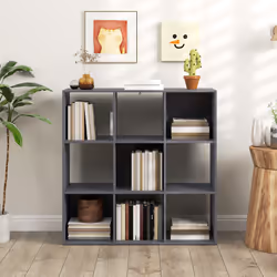 HOMCOM 9 Cube Storage Unit Cabinet Bookcase Display Shelves - Grey - Additional view 7