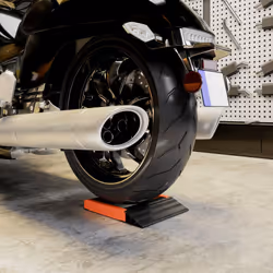 HOMCOM Motorcycle Wheel Roller Stand for Tyre Cleaning and Chain Lubrication - Additional view 6