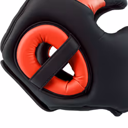 SPORTNOW Boxing Headguard w/ Adjustable Strap for Sparring, Kickboxing, Red - Additional view 7