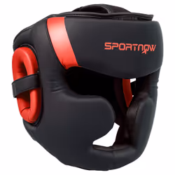 SPORTNOW Boxing Headguard w/ Adjustable Strap for Sparring, Kickboxing, Red - Additional view 8