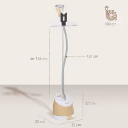 HOMCOM Clothes Steamer, Garment Steamer Clothing Wrinkle Remover, Gold Tone