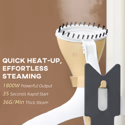 HOMCOM Clothes Steamer, Garment Steamer Clothing Wrinkle Remover, Gold Tone