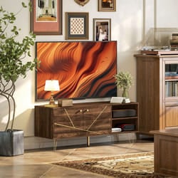 HOMCOM TV Stand Cabinet 130cm TV Unit w/ Adjustable Shelves for Living Room