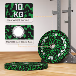 SPORTNOW Olympic Weight Plates with 5cm Holes, for Weight Lifting, 2 x 10kg - Additional view 4
