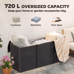 Outsunny 720 L Garden Furniture Cushion Storage Bag, 600D Oxford Fabric - Additional view 4
