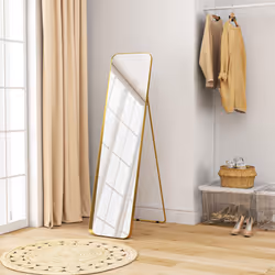 HOMCOM Rectangular Full Length Mirror for Bedroom, 40 x 160 cm, Gold Tone - Additional view 8
