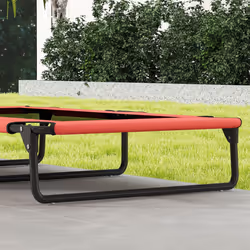 PawHut Raised Dog Bed with Breathable Mesh for Large Dogs - Red - Additional view 8