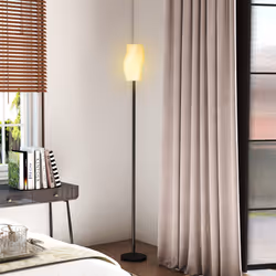 HOMCOM 3D Printed Standing Lamp with Shade, E27 Holder without Bulb, White - Additional view 8