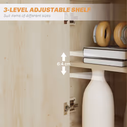 HOMCOM Modern Sideboard Storage Cabinet for Living Room Dining Room Bedroom - Additional view 4