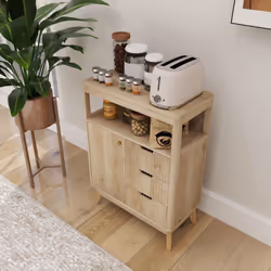 HOMCOM Modern Sideboard Storage Cabinet for Living Room Dining Room Bedroom - Additional view 7