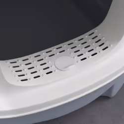 PawHut Cat Litter Box, Hooded Cat Litter Tray with Lid, Scoop, Grey - Additional view 6