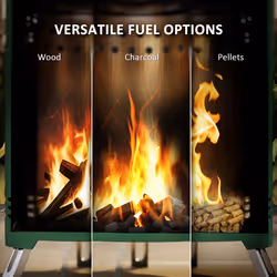 Outsunny Stainless Steel Smokeless Wood Burning Firepit Garden Fire Pit - Additional view 8