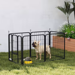 PawHut Six-Panel Dog Playpen with Door, for Indoor, Outdoor, 60cm Tall - Additional view 7