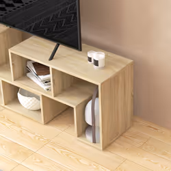 HOMCOM TV Unit for TVs up to 75 Inches, Free Combination TV Stand, Grey - Additional view 6