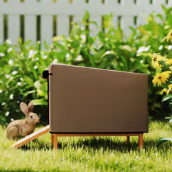 PawHut Rabbit Hutch Cover, Guinea Pig Hutch Cover for X-D2-0047 Model, Brown - Additional view 8