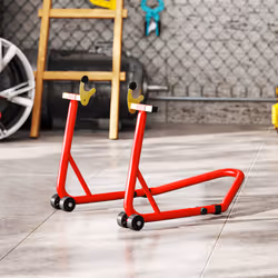 HOMCOM Motorcycle Rear Wheel Stand, 544kg Motorcycle Paddock Stand, Red - Additional view 8