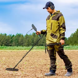 Outsunny Gold Metal Detector with DSP Chip and 5 Professional Modes