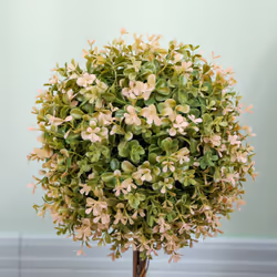 HOMCOM Set of 2 Decorative Artificial Plants, Cream White - Additional view 8
