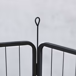 PawHut Dog Playpen, 6 Panels Puppy Pen Dog Playpen, 80cm High, Black - Additional view 7