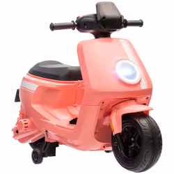 AIYAPLAY 6V Kids Electric Motorbike with Headlight and Music - Pink