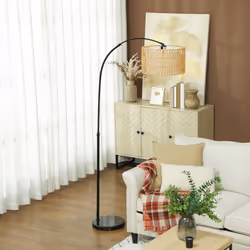 HOMCOM Floor Lamp for Living Room, Standing Lamp with Foot Switch, Black - Additional view 4