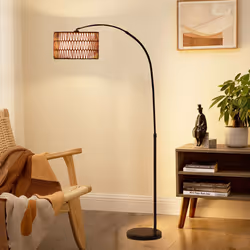 HOMCOM Floor Lamp for Living Room, Standing Lamp with Foot Switch, Black - Additional view 5