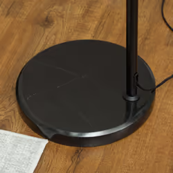 HOMCOM Floor Lamp for Living Room, Standing Lamp with Foot Switch, Black - Additional view 6