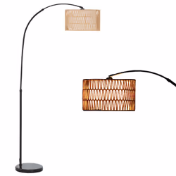 HOMCOM Floor Lamp for Living Room, Standing Lamp with Foot Switch, Black - Additional view 8