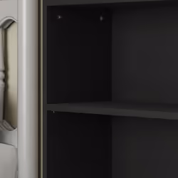 HOMCOM 6 Tier Bookshelf, Freestanding Bookcase with Adjustable Shelves, Black - Additional view 8