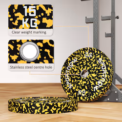 SPORTNOW Olympic Weight Plates with 5cm Holes, for Weight Lifting, 2 x 15kg - Additional view 4