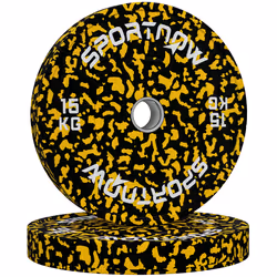 SPORTNOW Olympic Weight Plates with 5cm Holes, for Weight Lifting, 2 x 15kg - Additional view 8