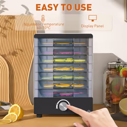 HOMCOM Food Dehydrator with 7 Tray, for Fruit, Meat, White - Additional view 4