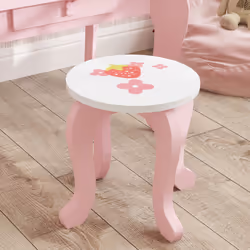 AIYAPLAY Kids Dressing Table Set, Two-Piece Children Vanity Table with Stool - Additional view 7