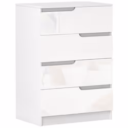 HOMCOM 4 Drawer Chest of Drawers for Bedroom, 60 x 40 x 85cm, White - Additional view 8