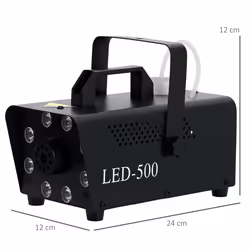 HOMCOM 450W Halloween Fog Machine with 13 LED Colours and 4 Effects