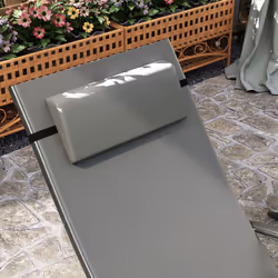 Outsunny Set of 2 Garden Sun Loungers, Folding Chaise Lounge Chairs, Grey - Additional view 7